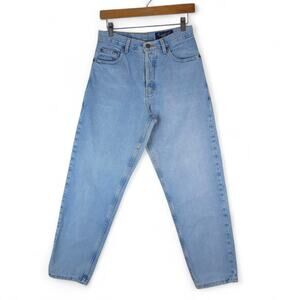 Eddie Bauer Denim Jeans Womens 6 Petite Button‎ Fly Light Wash High Rise Cotton